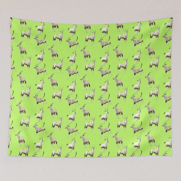 Item preview, Oryx  Antelope on a Fresh Green Background designed and sold by Kay Patterson.