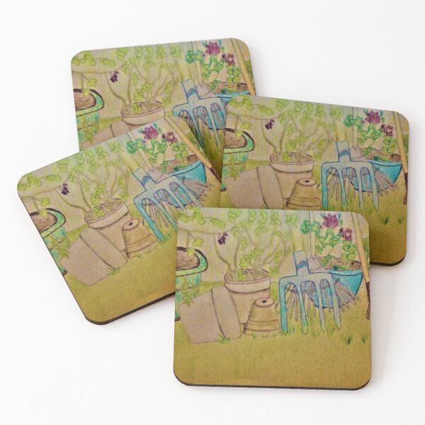 Item preview, Garden tools and flowerpots designed and sold by MartaTerkiewicz.