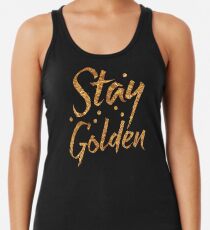 Bleiben Sie GOLDEN in Goldfolie (Bild) Tanktop für Frauen