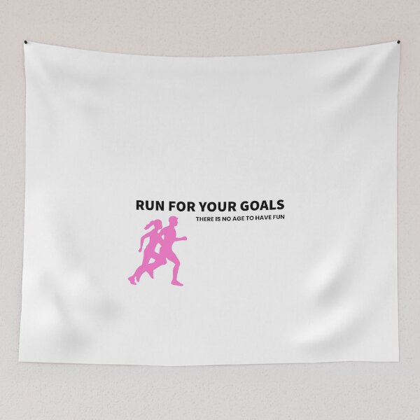 Item preview, RUN FOR YOUR GOALS. THERE IS NO AGE TO HAVE FUN designed and sold by EveBurbul.