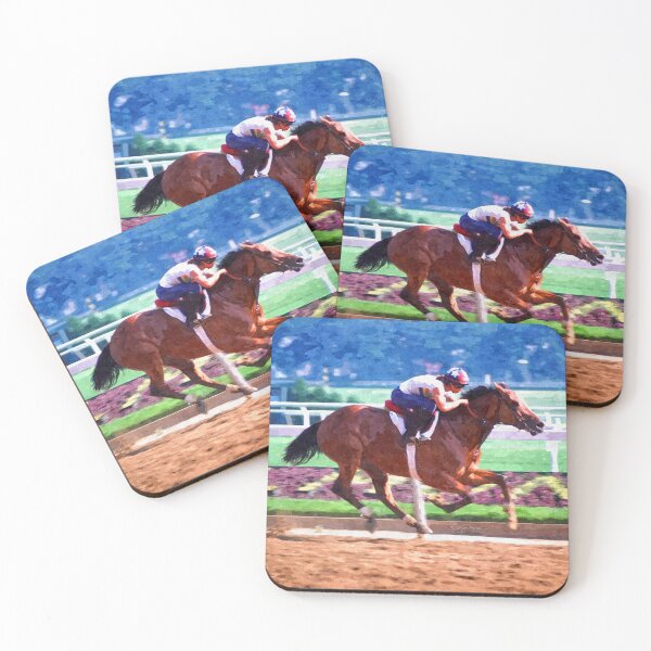Item preview, Donna Breezing at Belmont Racetrack   C2021 Steve Yellowbear Fine Art designed and sold by SteveYellowbear.