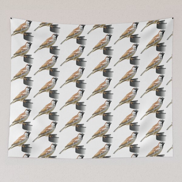 Item preview, House Sparrow Garden Bird Illustration designed and sold by BijouArt.