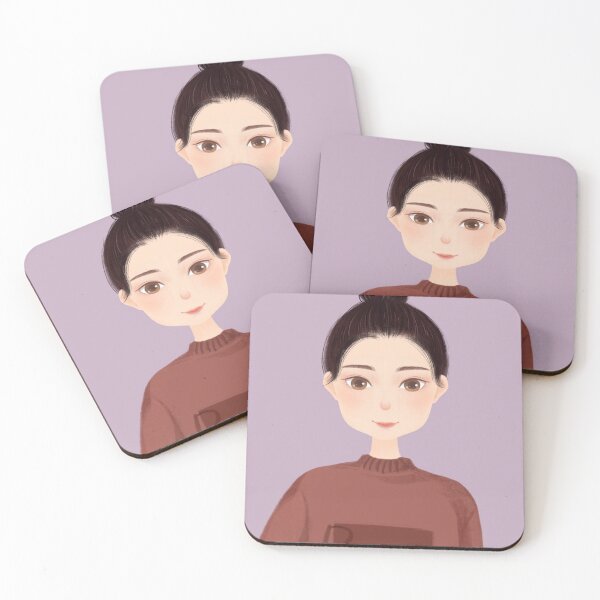 Item preview, Beautiful girl drawing with a raised bun and wool jersey designed and sold by chicsignzodiac.
