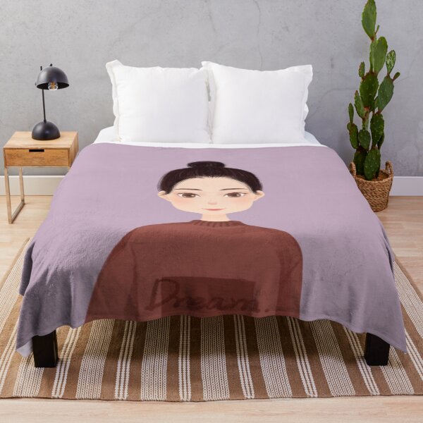 Item preview, Beautiful girl drawing with a raised bun and wool jersey designed and sold by chicsignzodiac.