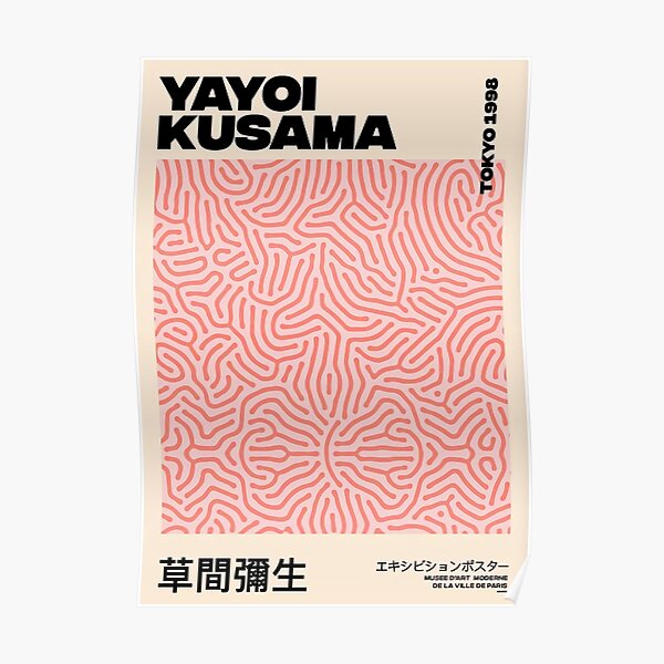 Yayoi Kusama Pink Ästhetik Poster