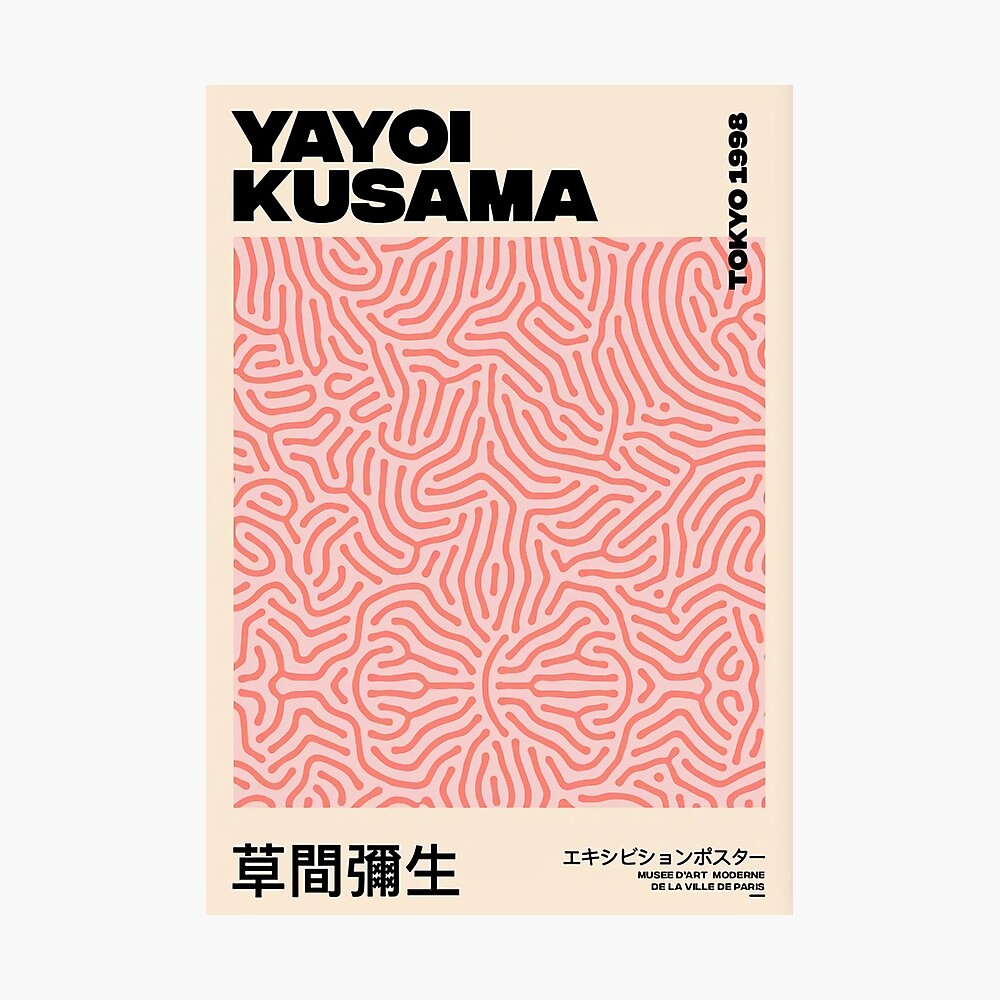 Yayoi Kusama Exhibition Poster, Tokyo 1998, Pink, Yayoi Print, Yayoi Poster  Digital Art Print, Wall Art, Printable - Painting & Calligraphy - AliExpress