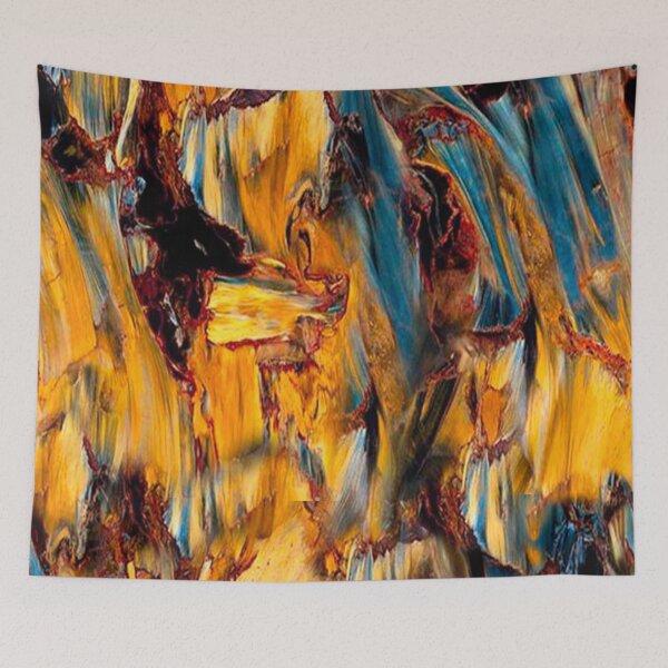 Item preview, Yellow-blue abstraction designed and sold by Galina Kostyaeva.