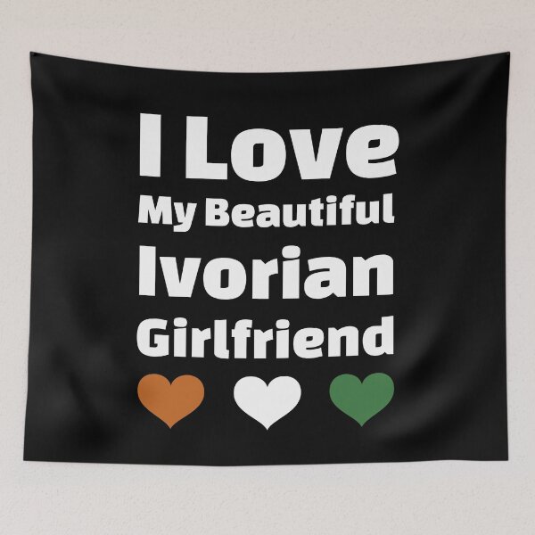 Item preview, I Love My Beautiful Ivorian Girlfriend - Ivory Coast Girlfriend designed and sold by DiceNLDesigns.