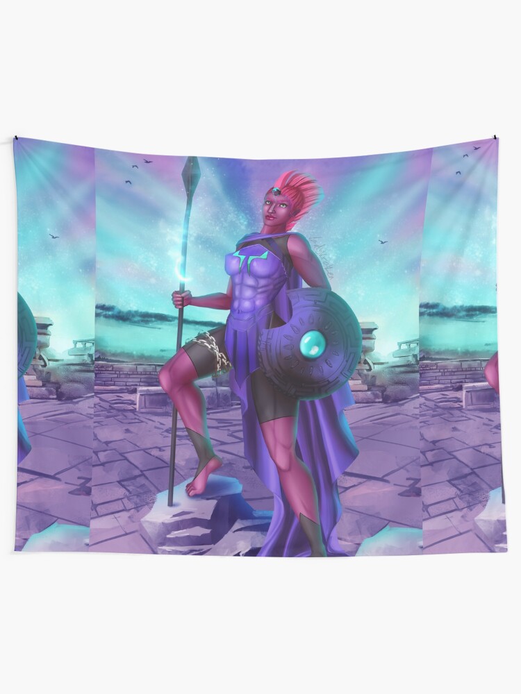 Alternate view of Goddess War Tapestry