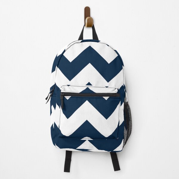 Item preview, Large white and sailor blue chevron designed and sold by Feeling Artsy.