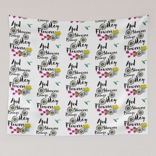 Item preview, April showers bring May Flowers designed and sold by Preety Padhiyar.