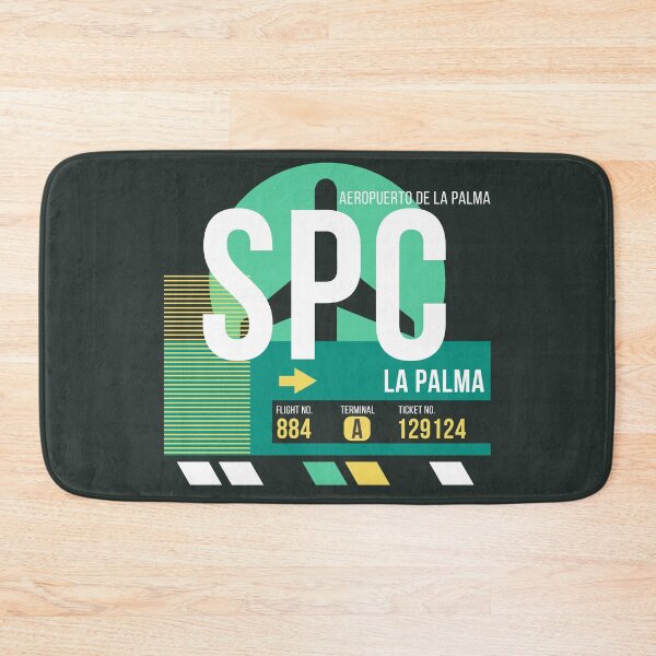 Item preview, La Palma (SPC) Airport Code Baggage Tag designed and sold by SLAG-Creative.
