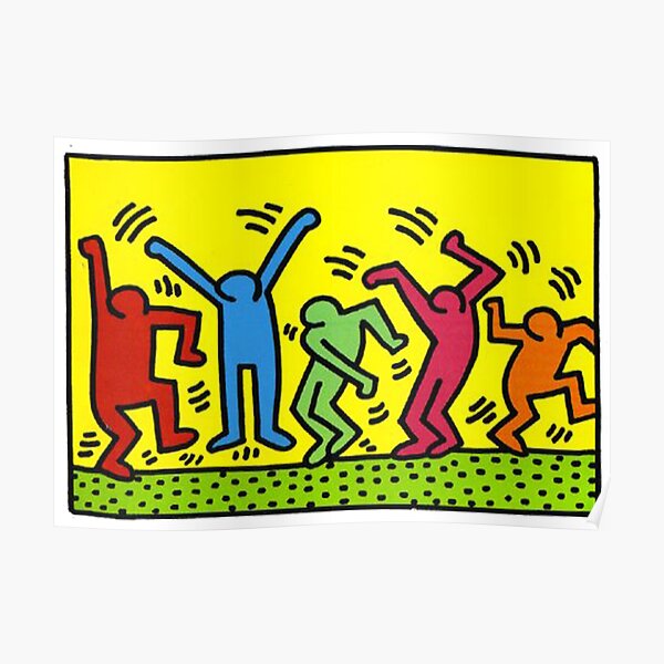 Pop Art dansant des gens Poster