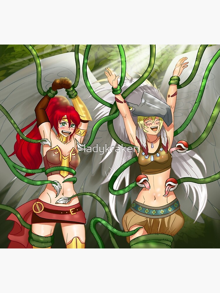 Warrior Angel Tickling by ladykraken