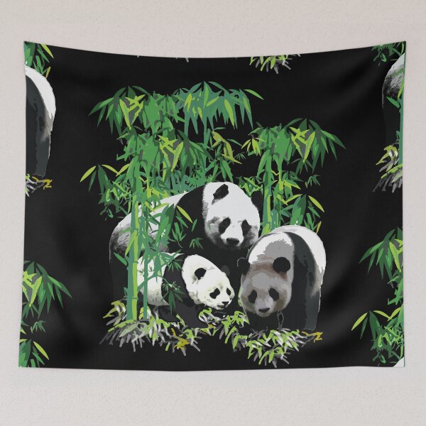 Item preview, Panda Family in Bamboo forest designed and sold by Soumita.