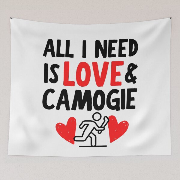 Item preview, All I need is love and camogie designed and sold by TheGreenGoat.