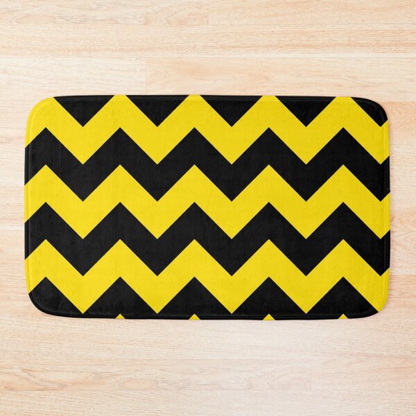 Item preview, Large black and yellow chevron designed and sold by Feeling Artsy.
