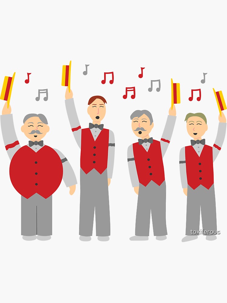 "Classic Quartet" Sticker for Sale by toxiferous Redbubble