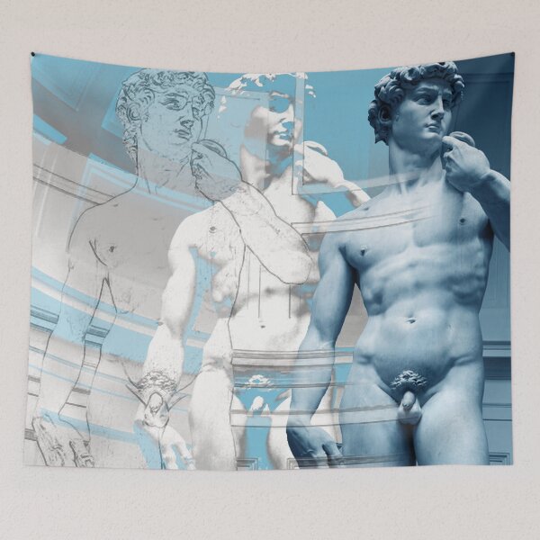 Item preview, Michelangelo's David Sculpture Perfectly Naked in Florence designed and sold by NaturistGifts.