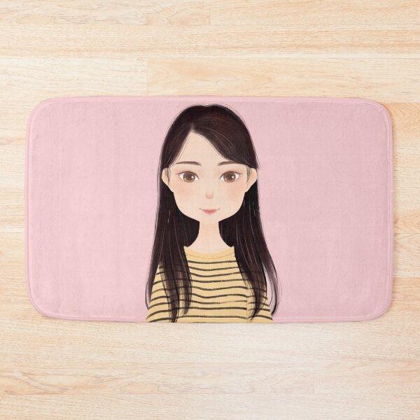 Item preview, Beautiful girl drawing with cluttered loose hair and striped jersey designed and sold by chicsignzodiac.