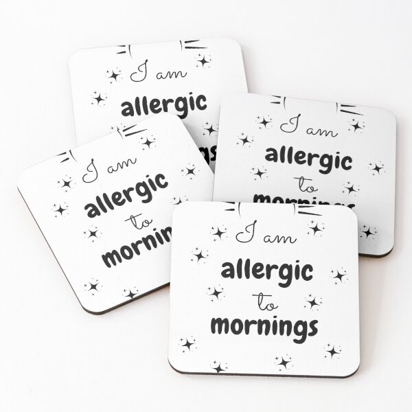 Item preview, I am allergic to mornings designed and sold by Taubr.