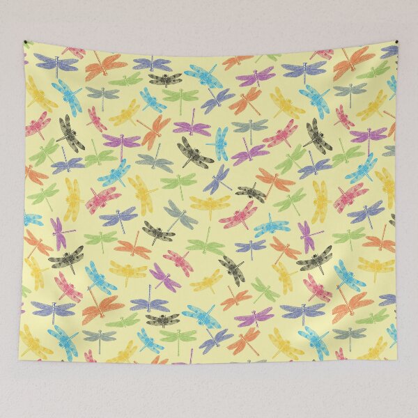 Item preview, COLORFUL DRAGONFLIES  ABSTRACT  FLYING PATTERN - 2.0 designed and sold by samArtline.