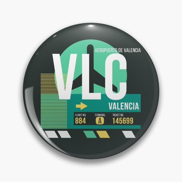 Item preview, Valencia (VLC) Airport Code Baggage Tag designed and sold by SLAG-Creative.