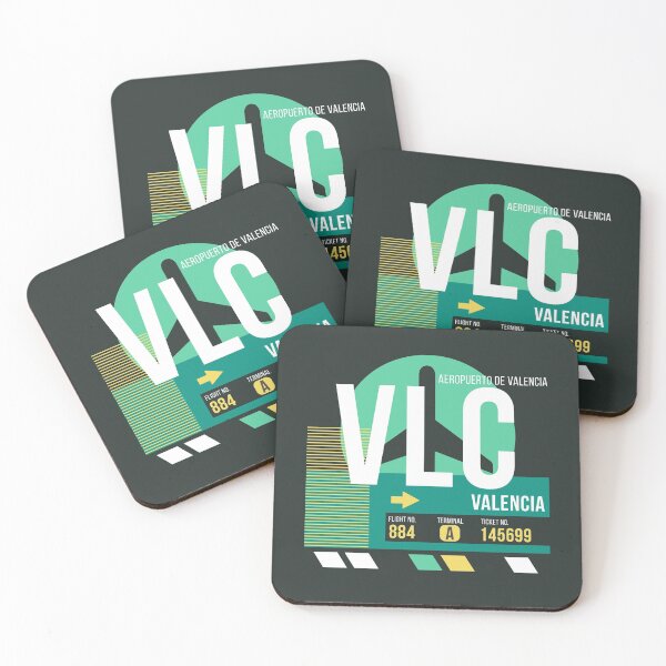 Item preview, Valencia (VLC) Airport Code Baggage Tag designed and sold by SLAG-Creative.
