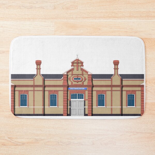 Item preview, East Ham Tube Station, Print, Artwork, Illustration, Brutalist Architecture, Architecture Print designed and sold by sketchingarchi.