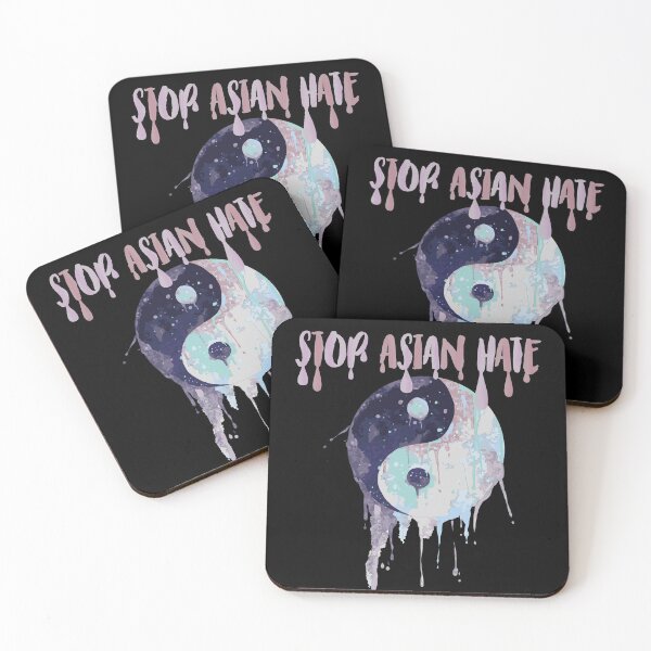 Item preview, Stop Asian Hate Violence And Racism Against Asians AAPI Yin Yang Watercolor designed and sold by Drathaar.