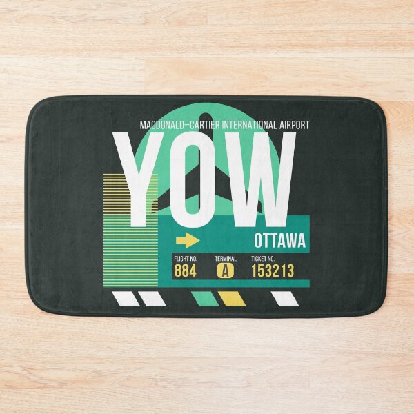 Item preview, Ottawa (YOW) Airport Code Baggage Tag designed and sold by SLAG-Creative.
