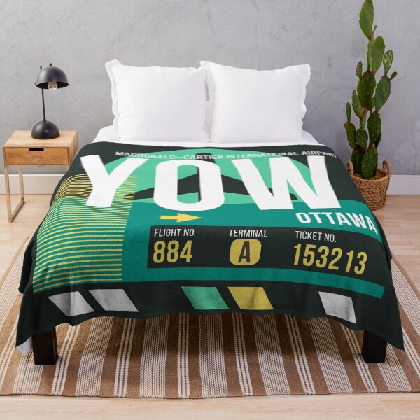 Item preview, Ottawa (YOW) Airport Code Baggage Tag designed and sold by SLAG-Creative.