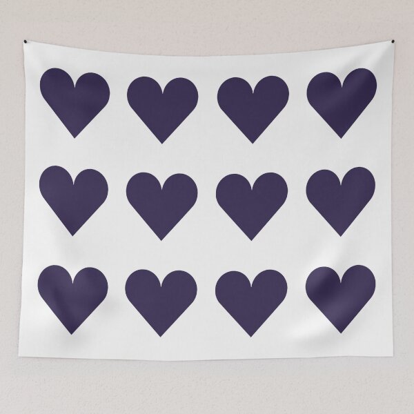 Item preview, Large NAVY BLUE & WHITE LOVE HEARTS designed and sold by RachelMacht.