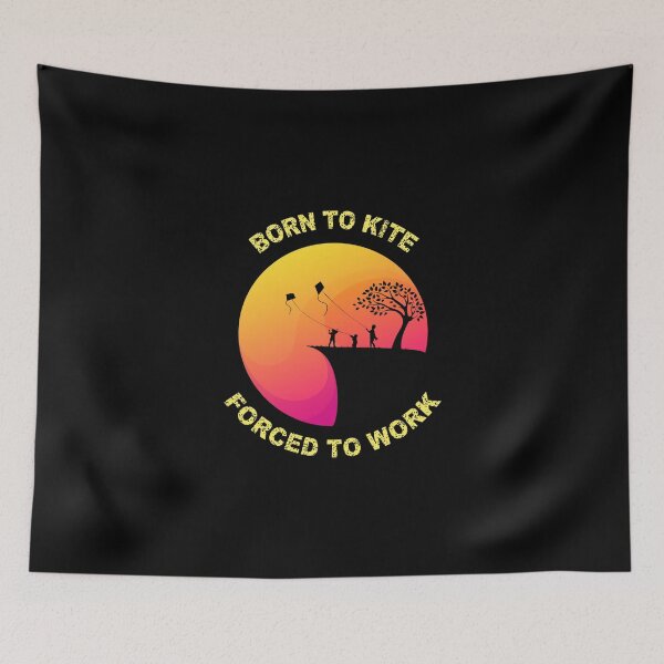 Item preview, Born To Kite Forced To Work, Funny Kitesurfer Gift Idea designed and sold by Mode Tees.