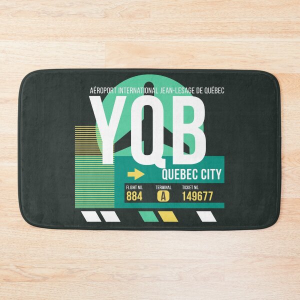 Item preview, Quebec City (YQB) Airport Code Baggage Tag designed and sold by SLAG-Creative.