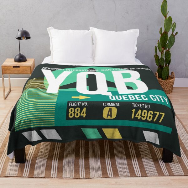 Item preview, Quebec City (YQB) Airport Code Baggage Tag designed and sold by SLAG-Creative.
