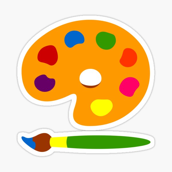 Paint Pallet Sticker for Sale by laylacreates
