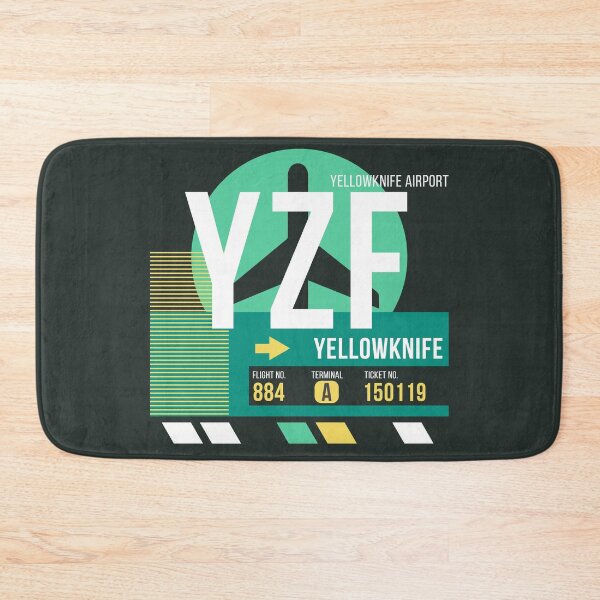 Item preview, Yellowknife (YZF) Airport Code Baggage Tag designed and sold by SLAG-Creative.
