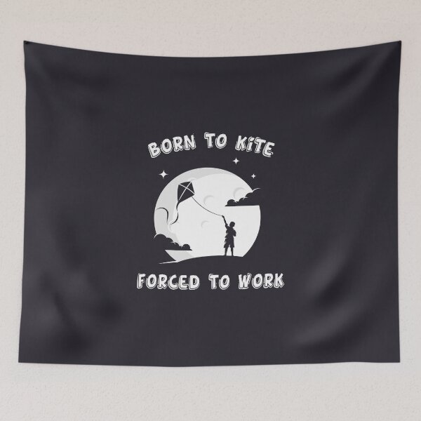 Item preview, Born To Kite Forced To Work, Funny Kitesurfer Gift Idea designed and sold by Mode Tees.