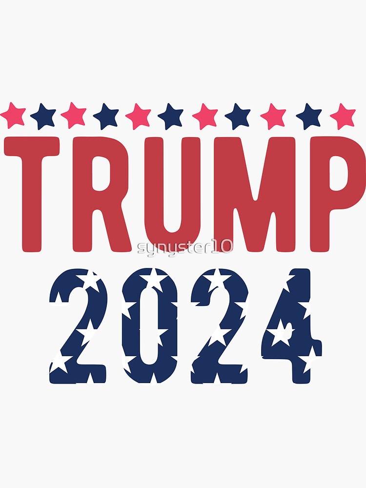 "trump 2024 " Sticker by synyster10 | Redbubble