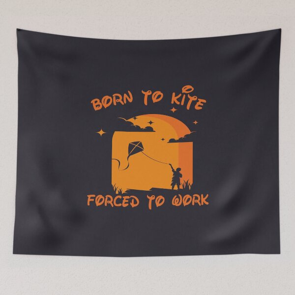 Item preview, Born To Kite Forced To Work, Funny Kitesurfer Gift Idea designed and sold by Mode Tees.