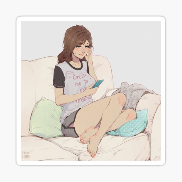 Kim - Just Browsing Sticker
