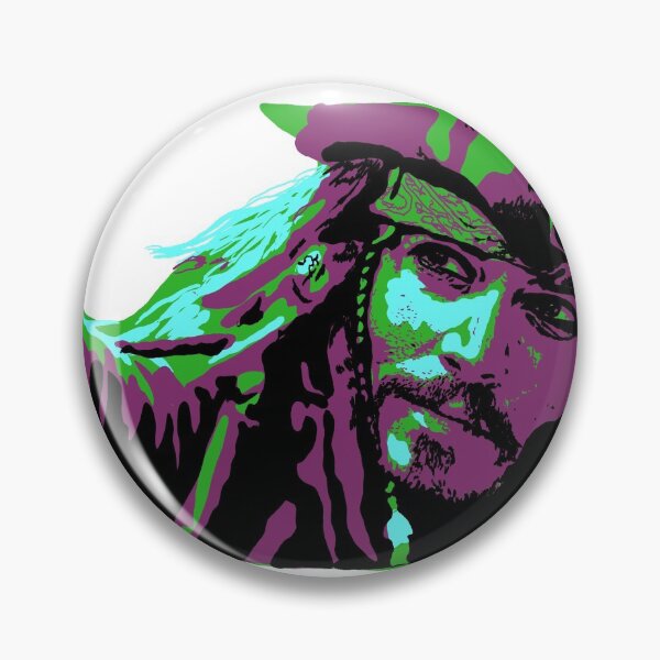 Aperçu de l'œuvre capitaine Jack Sparrow popart créée et vendue par Rustkel.