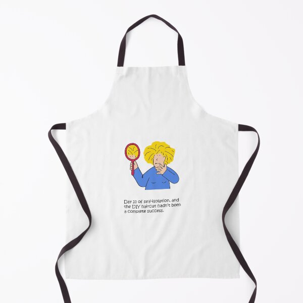 Item preview, Coronavirus Self-isolation DIY Hair Cut Cartoon designed and sold by KateTaylor.