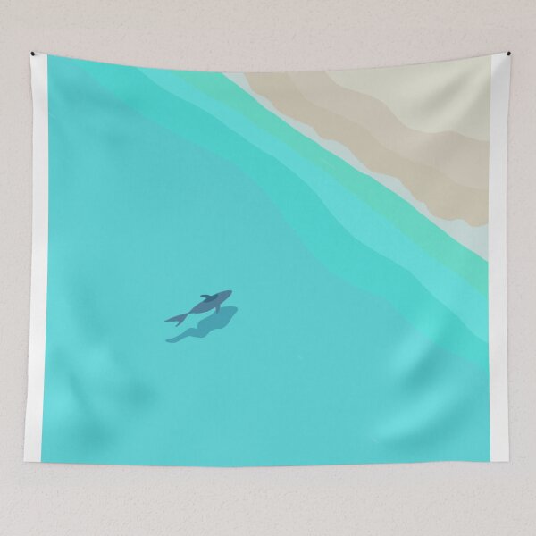Item preview, Shark on the beach designed and sold by dudilyra.