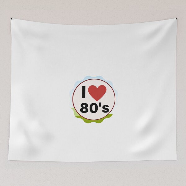 Aperçu de l'œuvre J'adore les années 80-80 - Rock'n roll créée et vendue par HappyDays-.