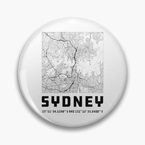 Artikelvorschau, Sydney Stadtplan entworfen und verkauft von quarantineshop.