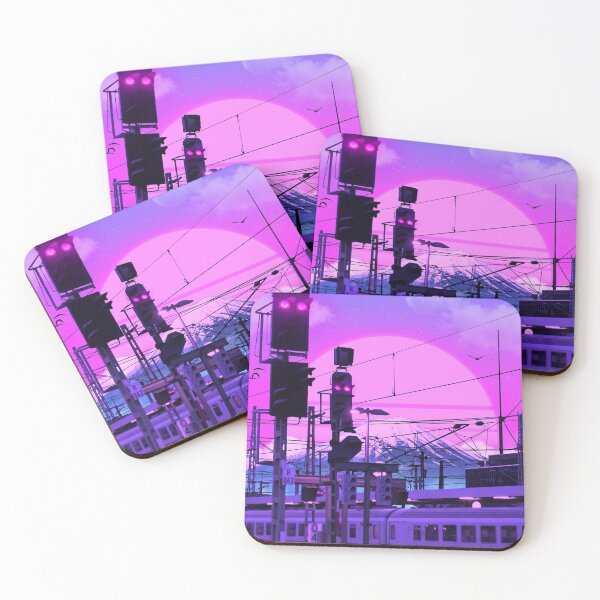 Item preview, Vaporwave Fuji Train designed and sold by exhozt.