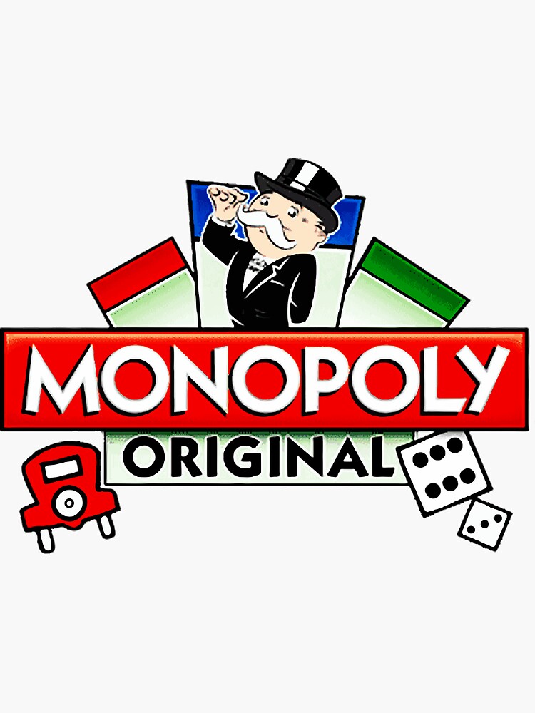 "monopoly original" Sticker for Sale by jennahereford Redbubble