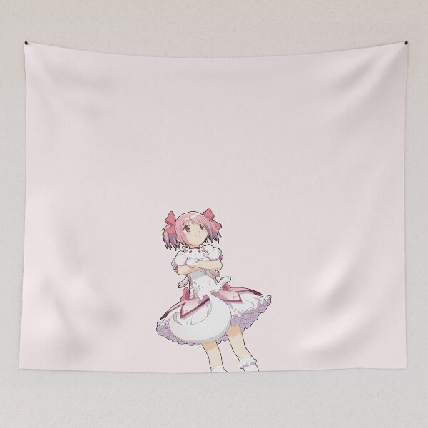 Artikelvorschau, Puella Magi Madoka Magica Madoka Kaname und Kyubey Half Body entworfen und verkauft von thePeachPit.
